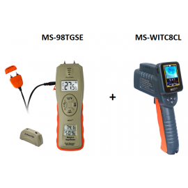 MS-98TGSE + WITC8CL  探針式 + 滲透式 + 外接探針式測濕儀 + 手持式熱成像儀帶記錄功能 MS-98TGSE + WITC8CL  探針式 + 滲透式 + 外接探針式測濕儀 + 手持式熱成像儀帶記錄功能