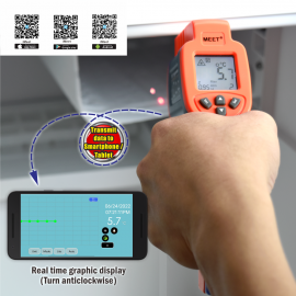MS-WIT023K + WMB1+ CC  無縓連接紅外線測溫儀 + 外置藍牙模組 + 校準證書
