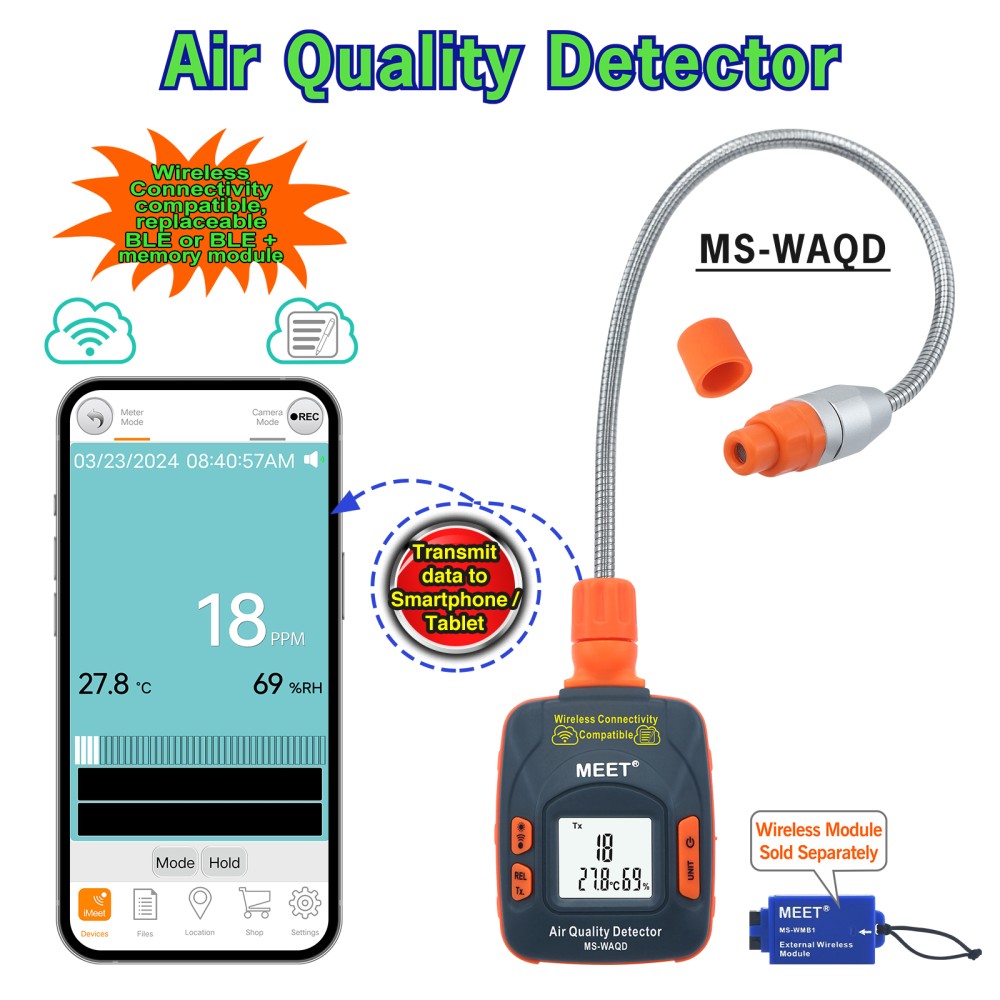 MS-WAQD + WMB1 空氣質量探測儀 + 外置藍牙模組